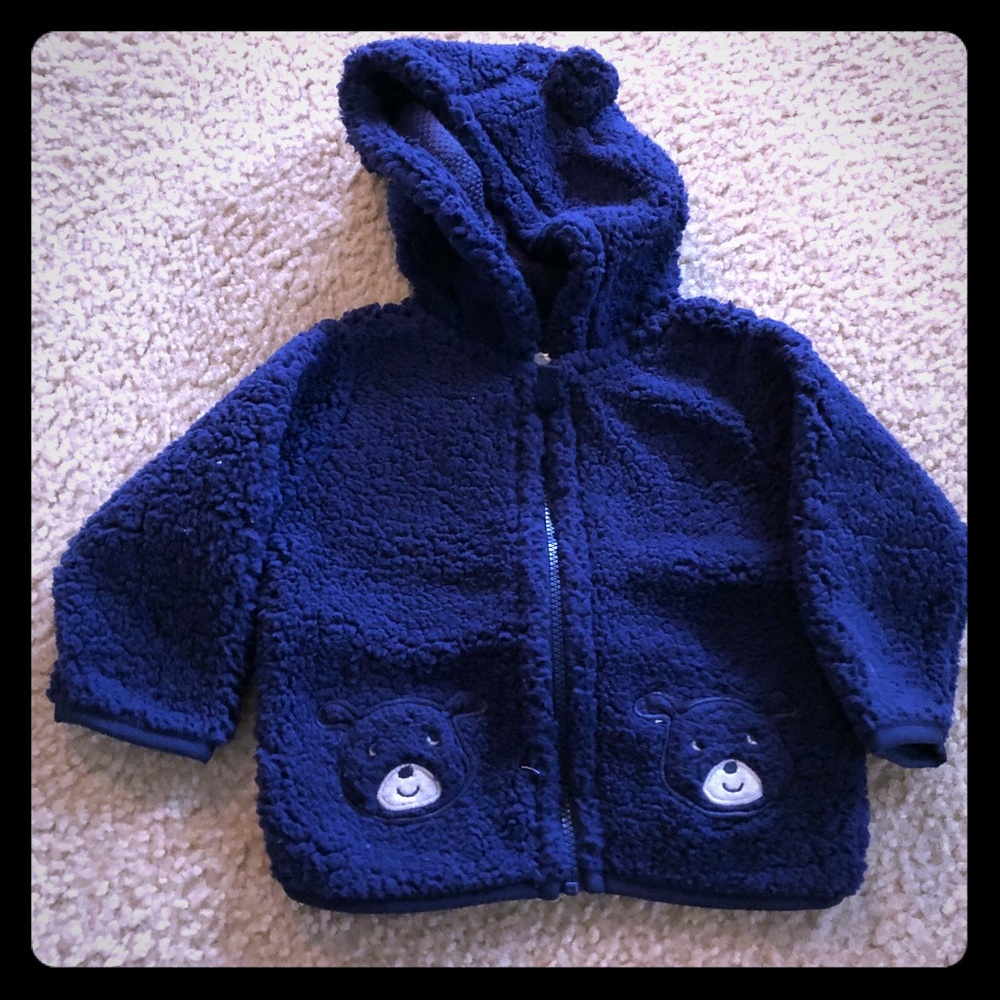 Fuzzy bear hoodie